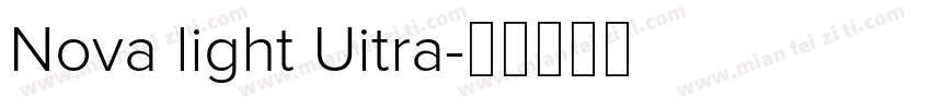Nova light Uitra字体转换